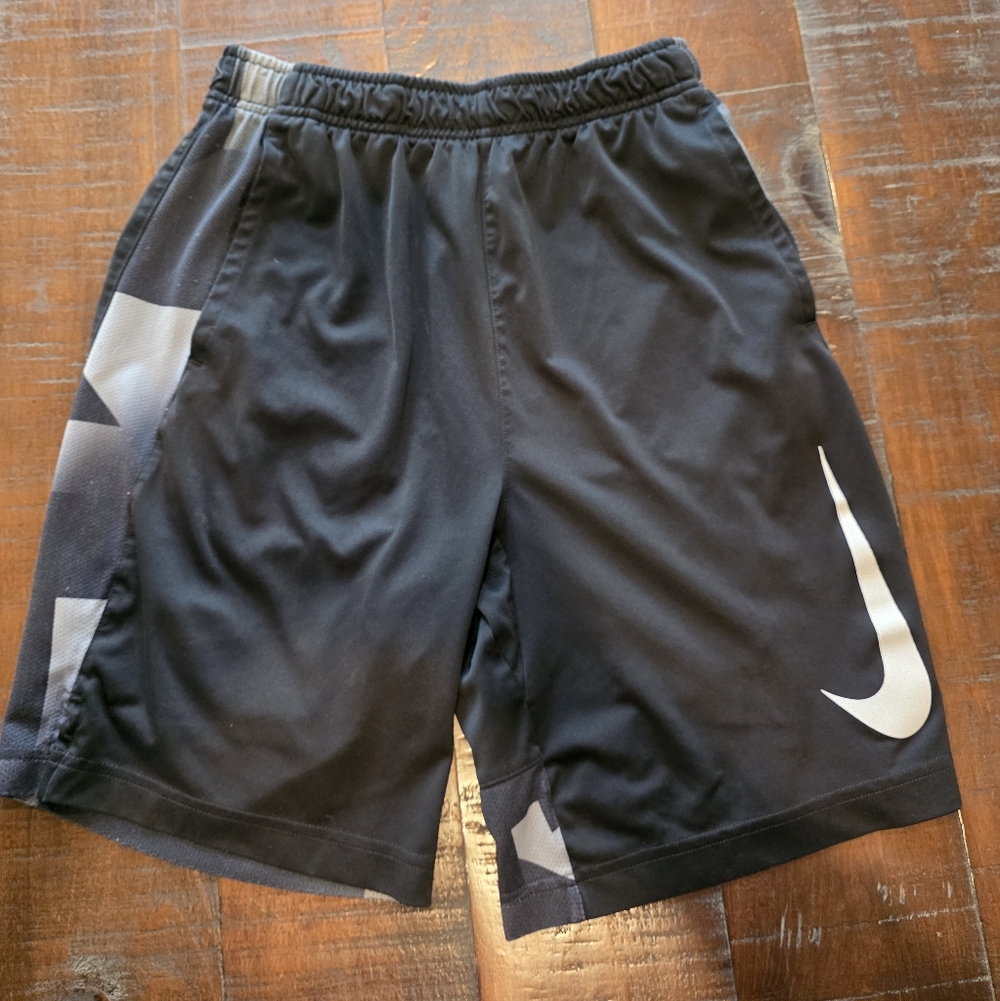 Kids Black and Gray Athletic Shorts - Picture 5 of 7